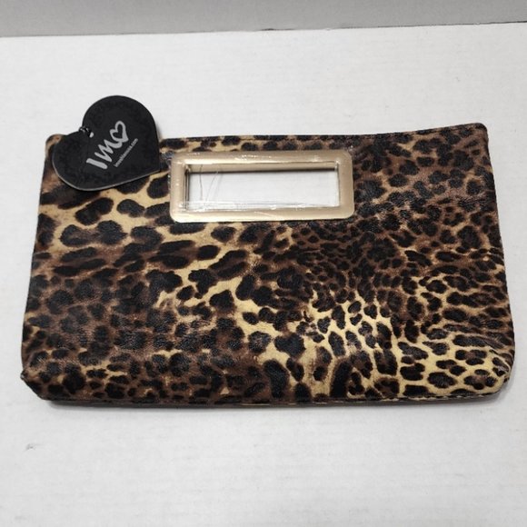IM Heart Leopard Print Bag - Clutch - Picture 1 of 8